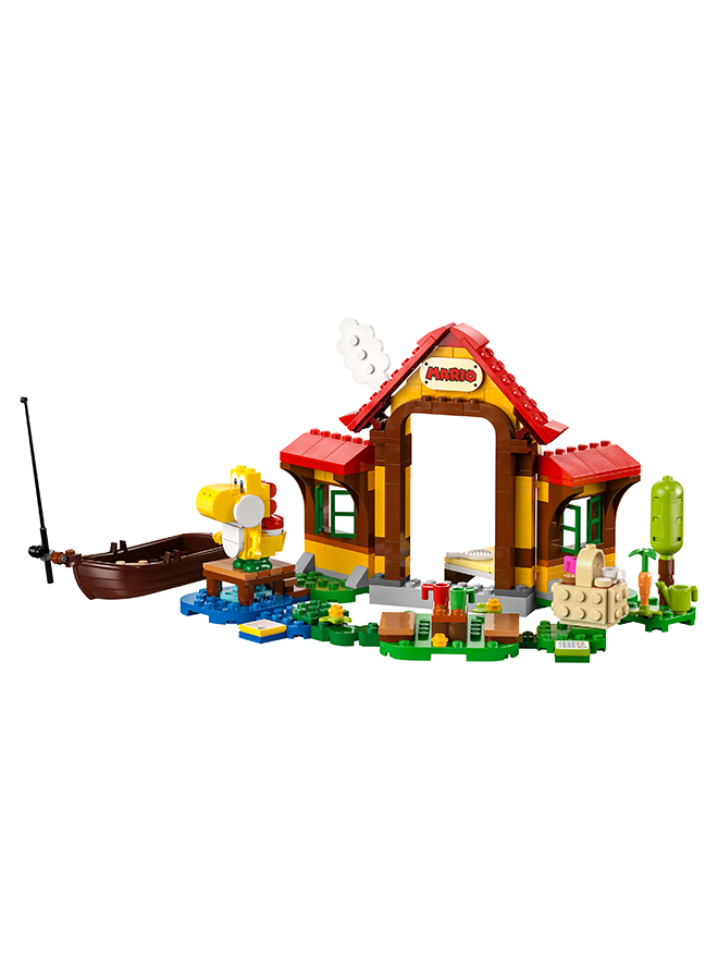 LEGO Super Mario: Picnic At Mario’S House Expansion Set 71422 Building Toy Set; Collectible Playset Featuring A Yellow Yoshi Figure; Gift Idea For Kids Aged 6 And Over (259 Pieces)