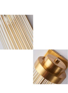 TEC Light ابليك حائط كريستال 2 لمبة ذهبي متألق بطول 40 سم من تيك لايت  - Image 3