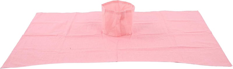 غطاء طاولة تدليك واقي، 70 × 100 سم، غطاء طاولة تدليك قطني مع فتحة للوجه، غطاء طاولة تدليك، غطاء سرير تدليك، ملاءة سرير تدليك لصالون التجميل (وردي) - Image 3