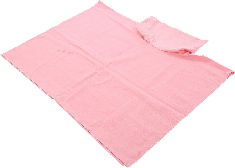 غطاء طاولة تدليك واقي، 70 × 100 سم، غطاء طاولة تدليك قطني مع فتحة للوجه، غطاء طاولة تدليك، غطاء سرير تدليك، ملاءة سرير تدليك لصالون التجميل (وردي) - Image 5