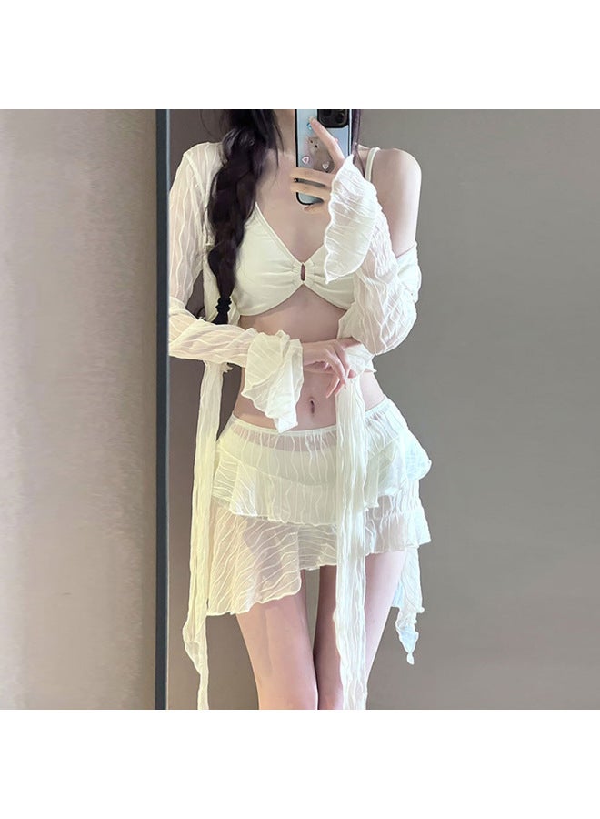 Bikini Set New Style Elegant And Flowy Slimming Vacation High-end Hot Spring Two-piece Swimsuit