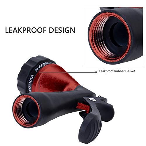 GREEN MOUNT Water Hose Nozzle Spray Nozzle, Metal Garden Hose Nozzle with Adjustable Spray Patterns, Perfect for Watering Plants, Washing Cars and Showering Dogs & Pets - Image 2