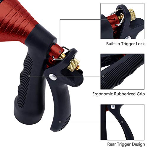 GREEN MOUNT Water Hose Nozzle Spray Nozzle, Metal Garden Hose Nozzle with Adjustable Spray Patterns, Perfect for Watering Plants, Washing Cars and Showering Dogs & Pets - Image 4