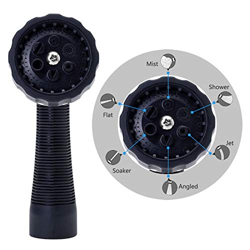 GREEN MOUNT Water Hose Nozzle Spray Nozzle, Metal Garden Hose Nozzle with Adjustable Spray Patterns, Perfect for Watering Plants, Washing Cars and Showering Dogs & Pets - Image 5