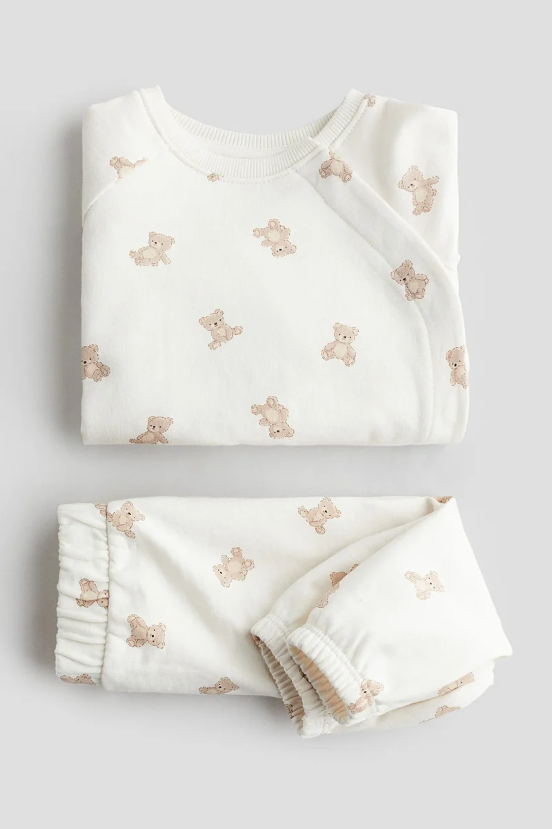 H&M 2-piece printed cotton set