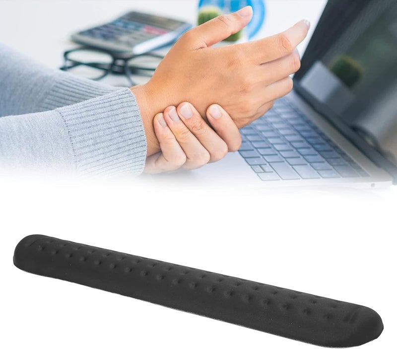 klarako Memory Foam Keyboard Wrist Rest Pad,Keyboard Wrist Rest Pad Support Mouse Wrist Cushion Support for Office Computer Laptop,Ergonomic Hand Rest Support Mouse Wrist Rest Support for Mouse Hand Ache - Image 1