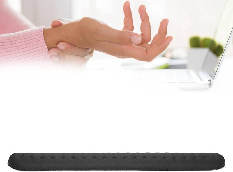 klarako Memory Foam Keyboard Wrist Rest Pad,Keyboard Wrist Rest Pad Support Mouse Wrist Cushion Support for Office Computer Laptop,Ergonomic Hand Rest Support Mouse Wrist Rest Support for Mouse Hand Ache - Image 2