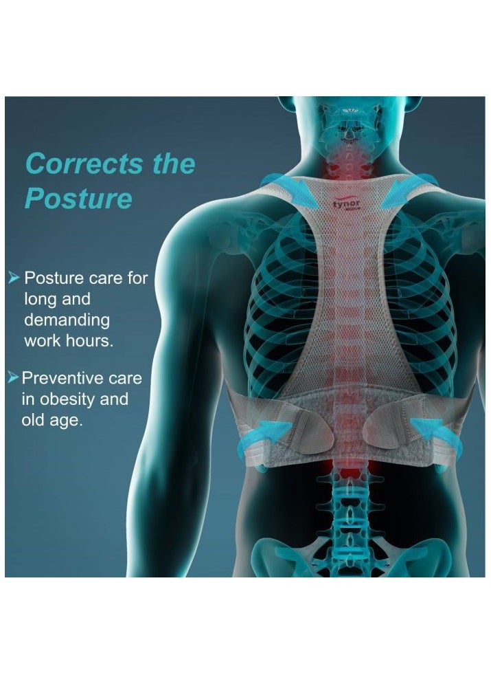 Tynor - Tynor Posture Corrector is an effective device to maintain correct posture during daily activities and long sitting by applying a correctional force - Image 1