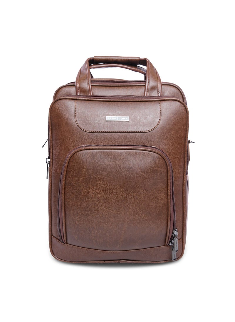 PARAJOHN - Vertical Slipcase Secure Business Professional Multi-Purpose Travel Laptop Bag with Hideaway Handles Cross Shoulder Strap Protective Padding  / Office Bag /  Backpack - Image 1