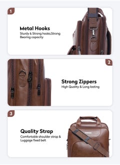 PARAJOHN Vertical Slipcase Secure Business Professional Multi-Purpose Travel Laptop Bag with Hideaway Handles Cross Shoulder Strap Protective Padding  / Office Bag /  Backpack  - Image 5