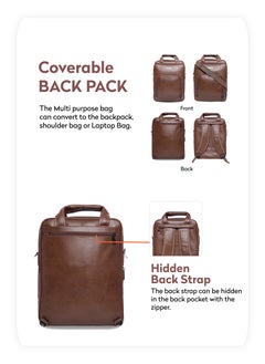 PARAJOHN Vertical Slipcase Secure Business Professional Multi-Purpose Travel Laptop Bag with Hideaway Handles Cross Shoulder Strap Protective Padding  / Office Bag /  Backpack  - Image 3