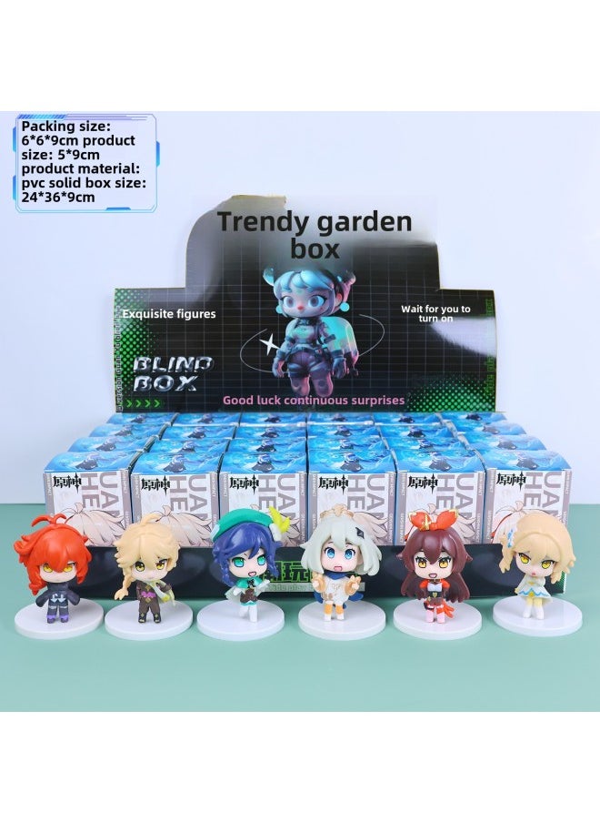Generic - Altman Hand-made Blind Box Hero Blind Bag Children Tide Play Doll Toy Tide Play Animation Stall Wholesale-Color:Yuan. God Figure (pvc Solid Model) 1 Random Piece (if You Need A Display Box, 24 Pieces) - Image 1