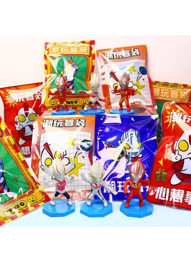 Generic - Altman Hand-made Blind Box Hero Blind Bag Children Tide Play Doll Toy Tide Play Animation Stall Wholesale-Color:Yuan. God Figure (pvc Solid Model) 1 Random Piece (if You Need A Display Box, 24 Pieces) - Image 1