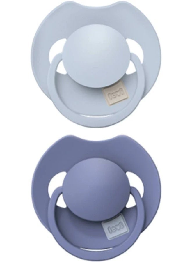 LOVI Prime Silicone Dynamic Soother 6-18m Baby Blue/Blue x2 - Image 1