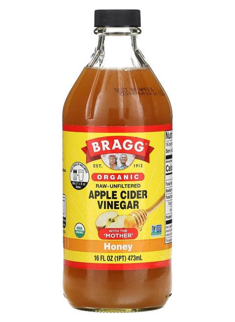 Organic Apple Cider Vinegar With The 'Mother' Honey 16 fl oz (473 ml)
