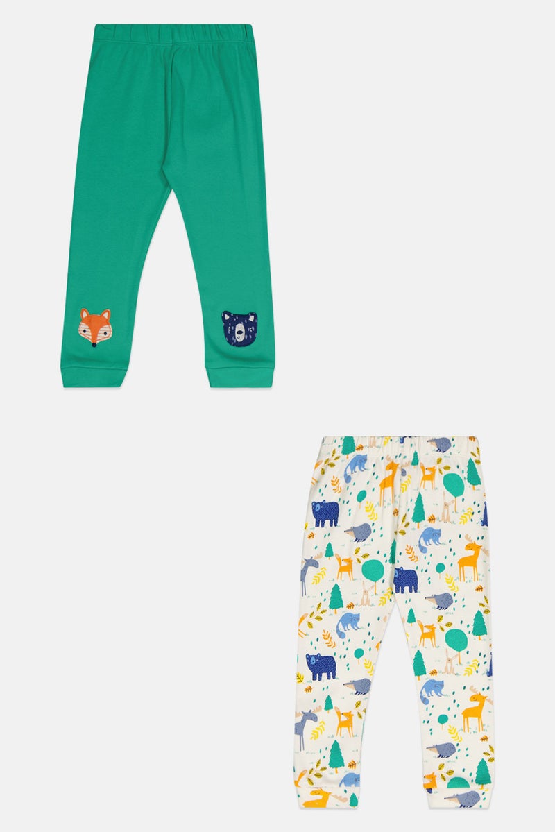 Hamleys Toddlers Girl 2 Pieces Graphic Print Legginggs, Multicolor - Image 2