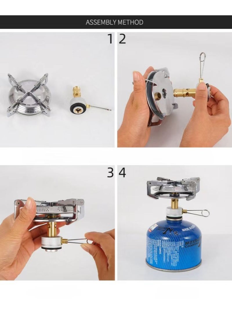 PYC Portable Propane Compact Gas Stove And Adjustable Burner With Bag - Image 5