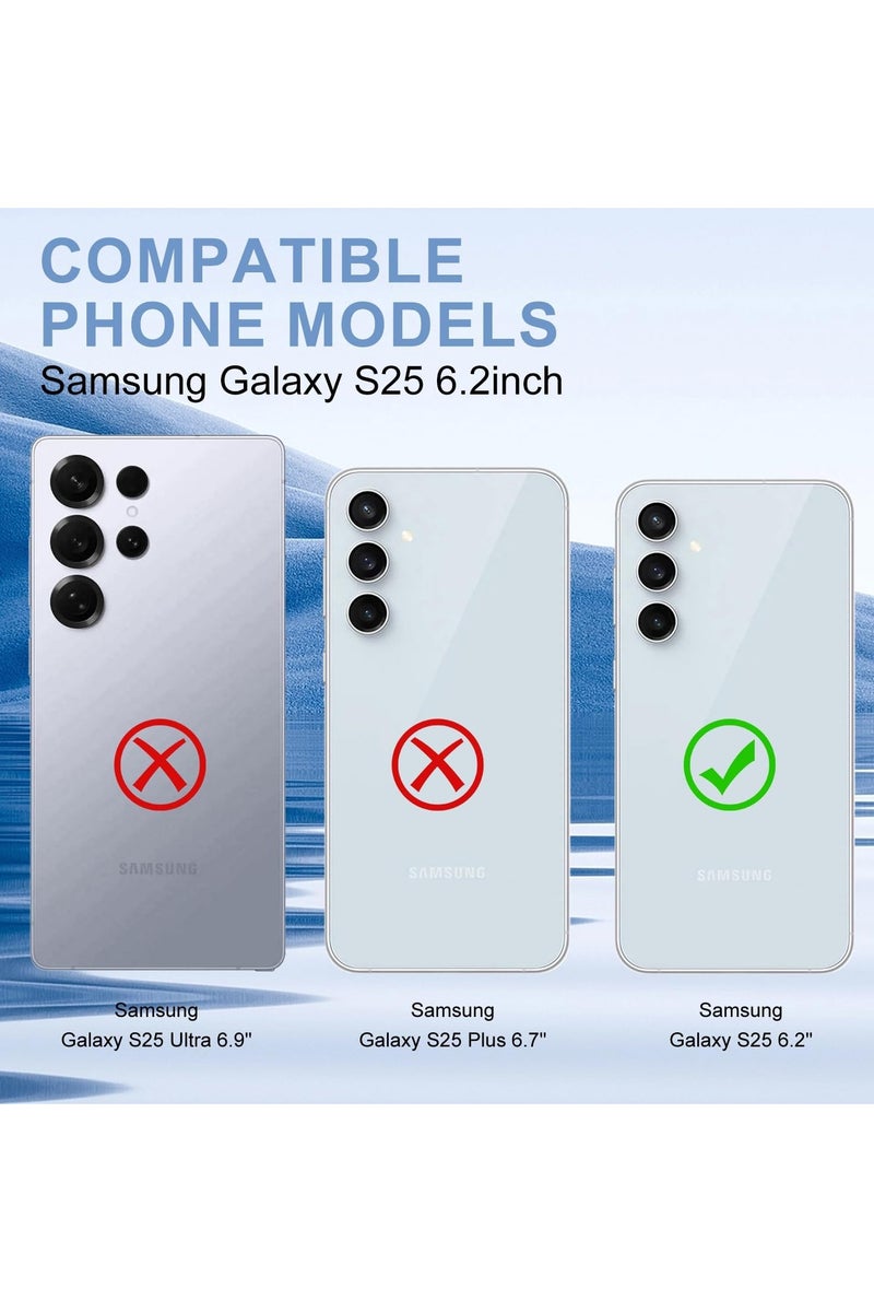 Back Cover Soft Case for Samsung Galaxy S25 5G Best Camera Protection Inbuilt Dust Plugs & Anti-Slip Grip Ultra Clear Slim Back Cover for Samsung S25 5G (Silicone Transparent)