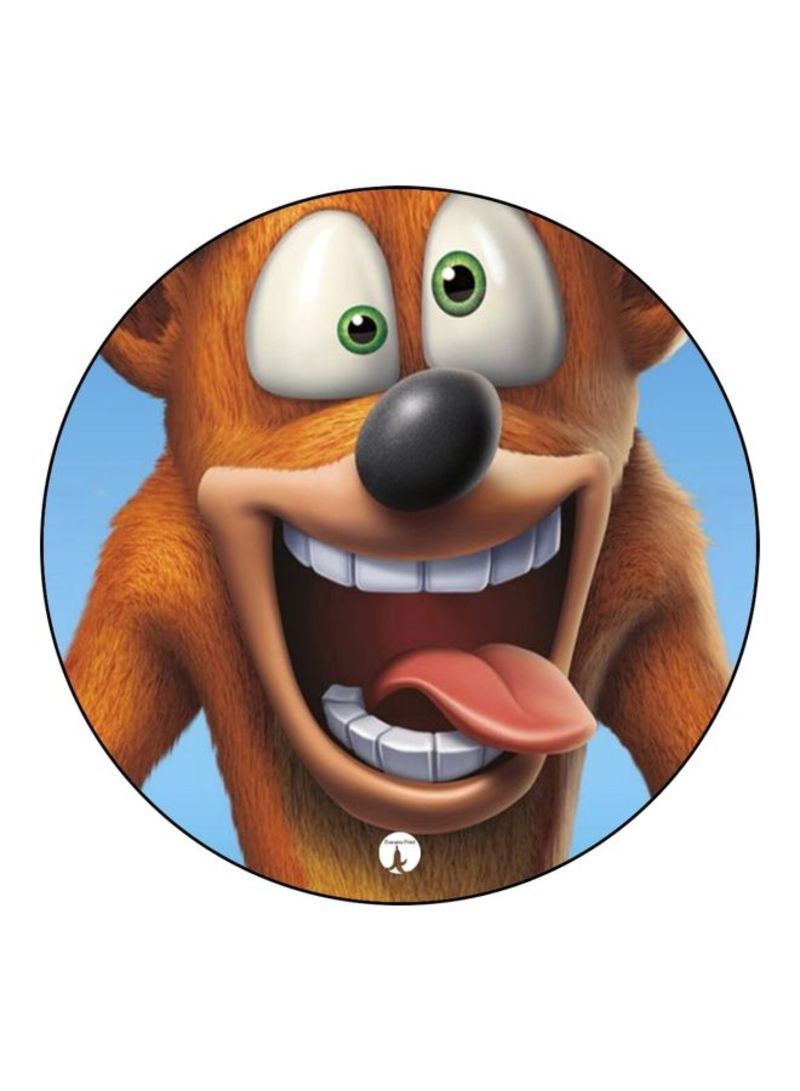 RKN Crash Printed Fridge Magnet  Brown/White/Blue - Image 1