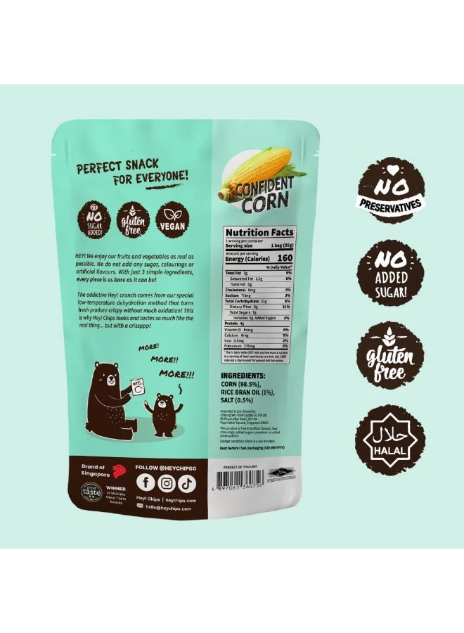  مرحبا! رقائق البطاطس رقائق الذرة هي تشيبس العادية 35 جرام - Image 2