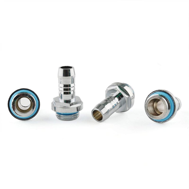 Eoutstanding 4Pack G14 to 38 Soft Tube Fitting Connector Adapter BarbFitting for PC Water Cooling System Accessory 9mm Hose