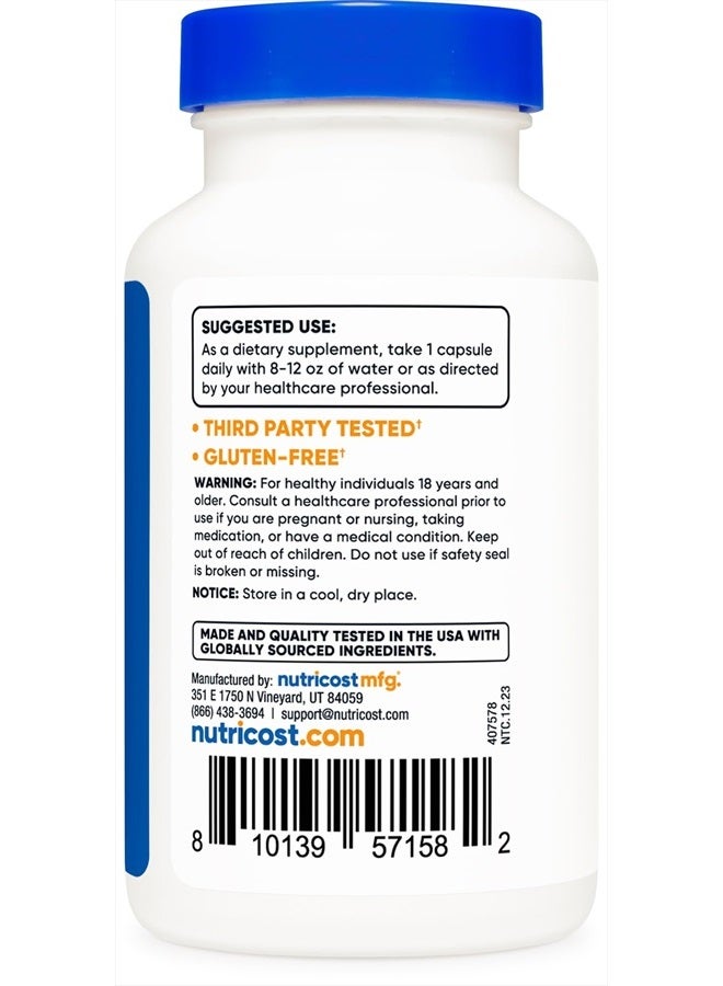 Nutricost N-Acetyl L-Tyrosine (NALT) 350mg, 120 Capsules - Gluten Free, Non-GMO - Image 4