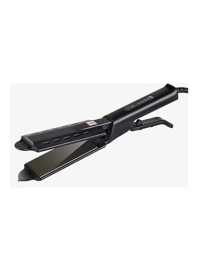 NIBEMINENT Ceramic Tourmaline Ionic Flat Iron Hair Straightener Black - Image 1