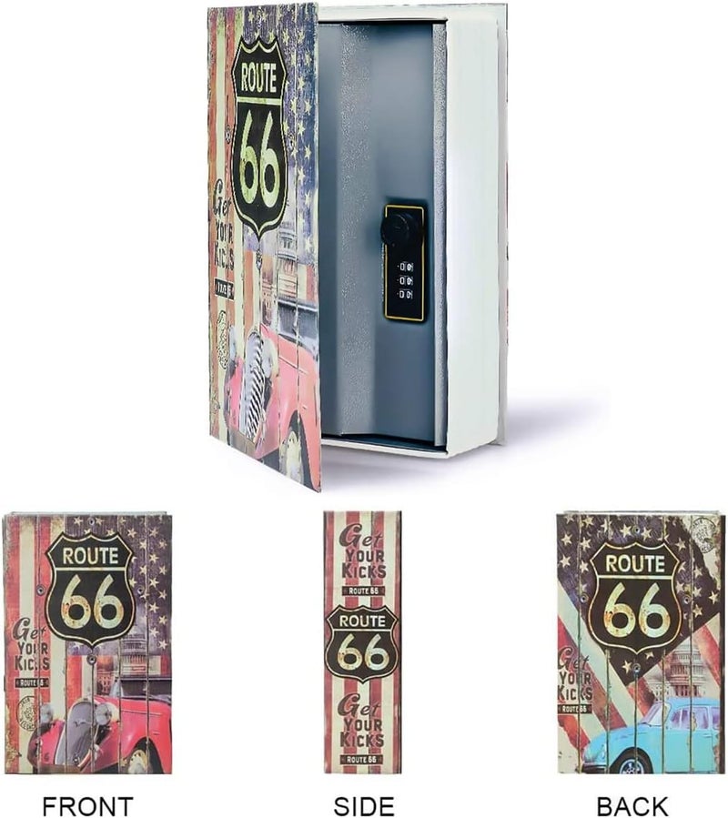 NETXE Locker Jewellery Home Safe Dictionary Hidden Secret Book Safe Vault 2 Keys Jewelry Money Cash Box for Office Home (Small- 18 * 11.5 * 5.5 cm) (Route - Key Lock) - Image 4