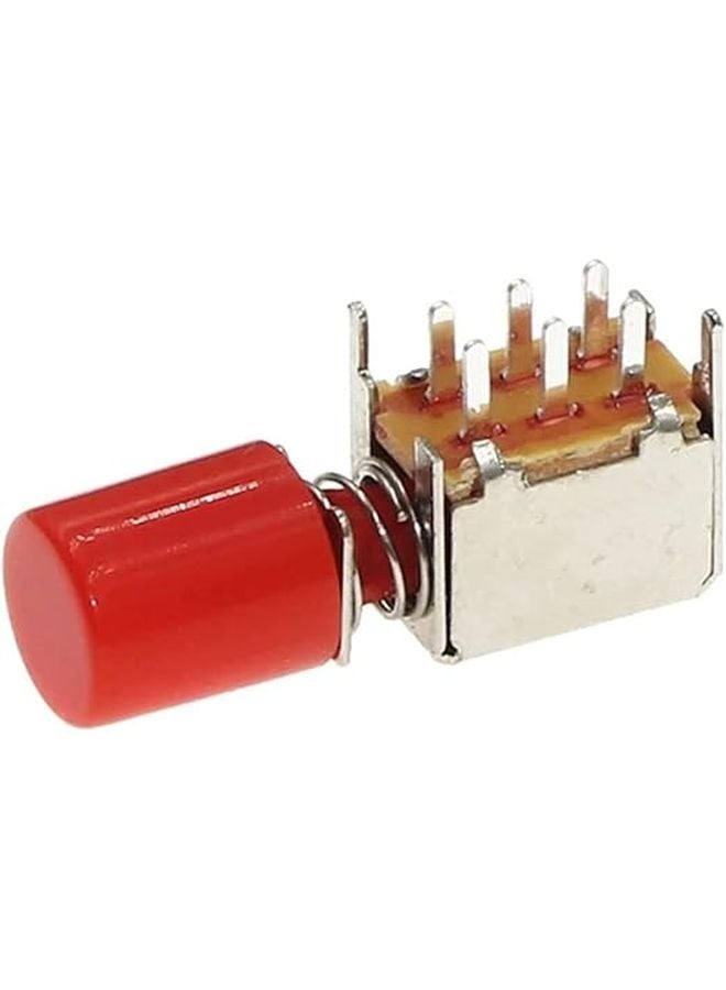 Micro Switch 100PCS Self Locking Red Key Switch PS 22F03 6 Pins A03 100set - Image 1