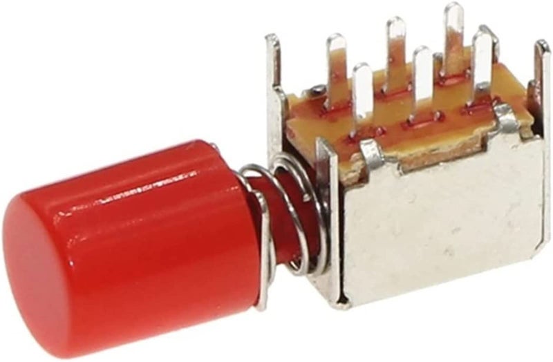Micro Switch 100PCS Self Locking Red Key Switch PS 22F03 6 Pins A03 100set - Image 2