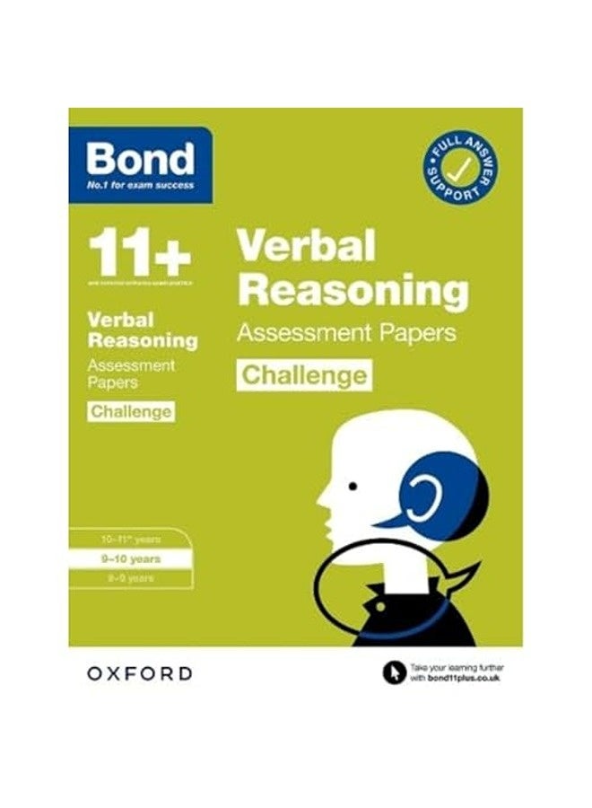 Bond 11+: Bond 11+ Verbal Reasoning Challenge Assessment Papers 9-10 years
