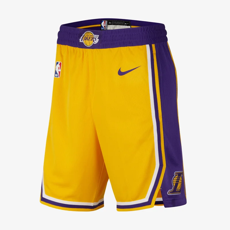 NBA Los Angeles Lakers Road 18 Swingman Shorts