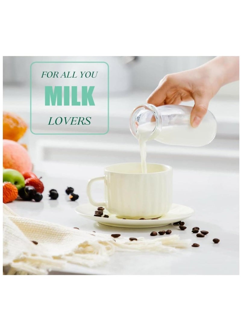 فوفو 20 قطعة 4oz الزبادي الجرار بودنغ جرة مع غطاء وعاء زجاجي مع غطاء لمربيات الحليب هلام موس الزبادي  - Image 3