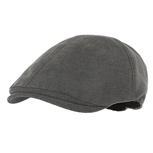 WITHMOONS Simple Newsboy Hat Flat Cap SL3026 (Gray) - Image 1