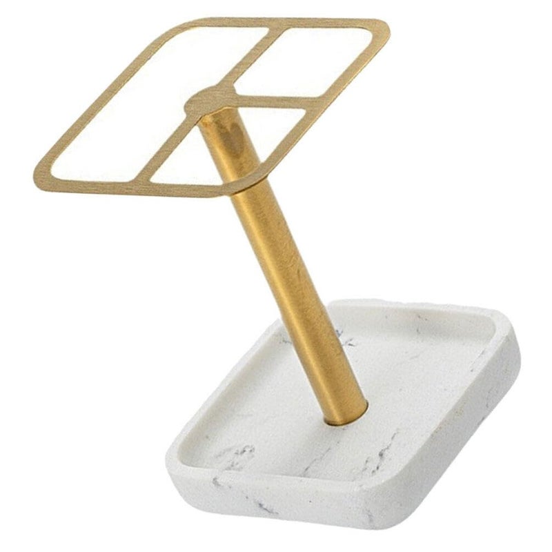 Stainless Steel Toothbrush Holder With Hollow Design For Toothpaste Storage - Image 2