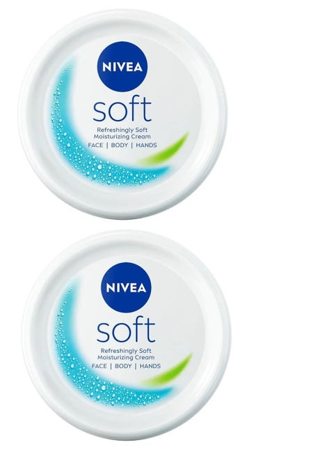 Two Pieces of Soft Refreshing And Moisturizing Cream 100 ml