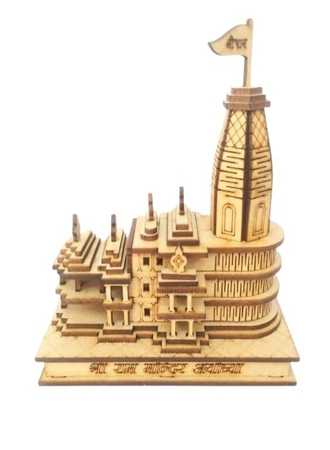 BriKSHi Ram Mandir Ayodhya Model Wooden Authentic Design Ideal for Home Temple, Home Decor//50 - Image 2