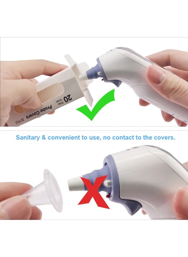 Verifine 100 Pack Universal Ear Thermometer Covers – Compatible with Braun ThermoScan & Most Ear Thermometers - Image 4