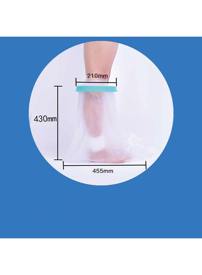 غطاء جبيرة الساق المقاوم للماء بنسبة 100% للاستحمام، قابل لإعادة الاستخدام لأكياس الجبيرة الجراحية للساق والقدم (كاحل الكبار) - Image 1