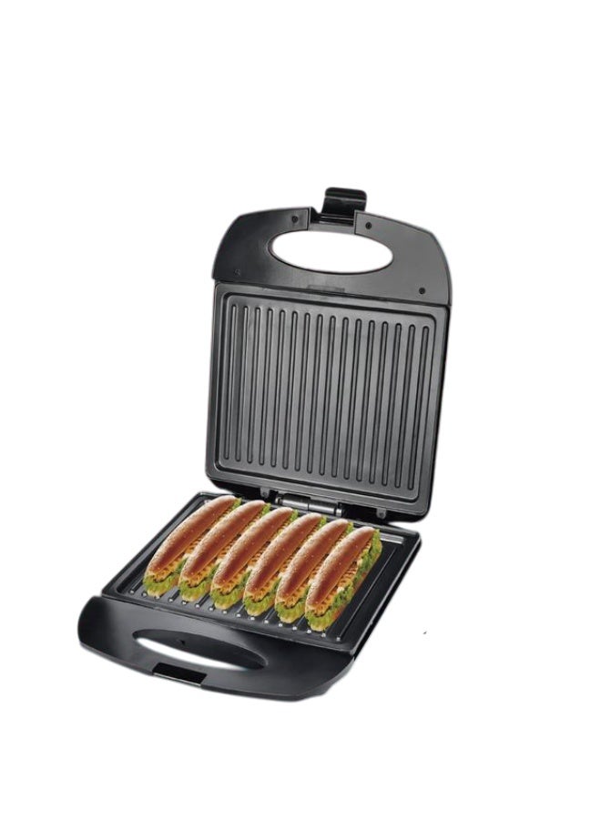 Home Master HM-719 1400W Large Electric Sandwich Maker Black Quick Sandwich Maker - Image 2