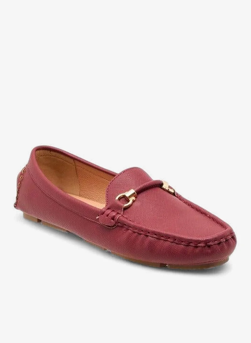 لو كونفورت لوفرز سليب أون بنقشة معدنية