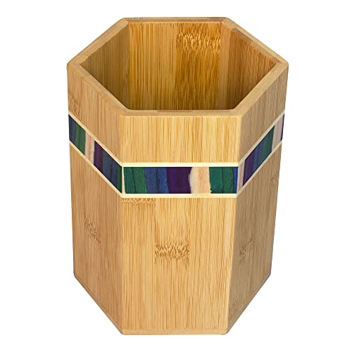 Totally Bamboo Baltique Mumbai Collection Kitchen Utensil Holder, Large Cooking Utensil Crock for Countertop - Image 5