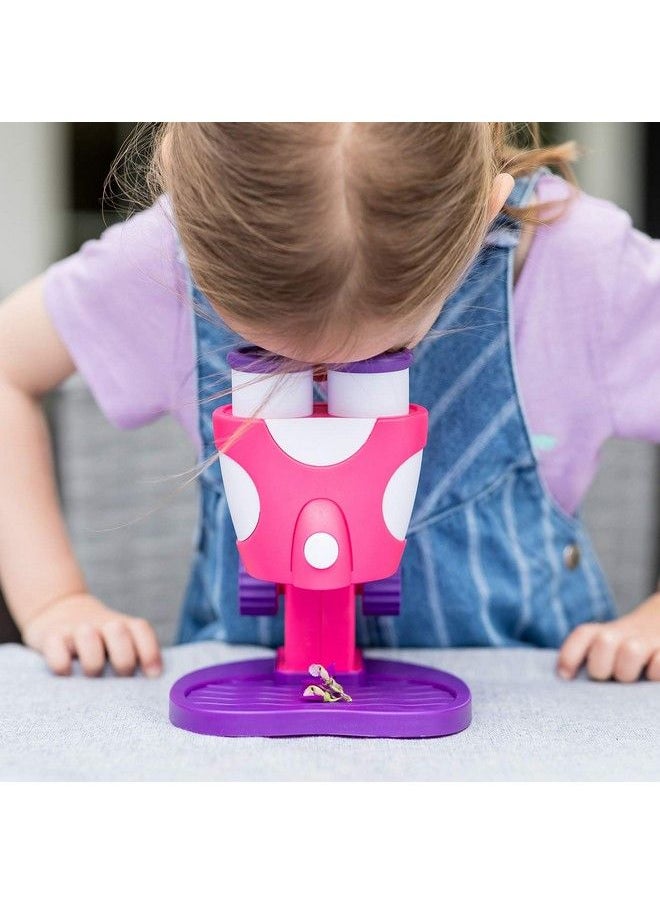 Educational Insights Geosafari Jr. Pink My First Kids Microscope Toy Preschool Science Stem Toy Classroom Must Haves Ages 3+  - Image 5