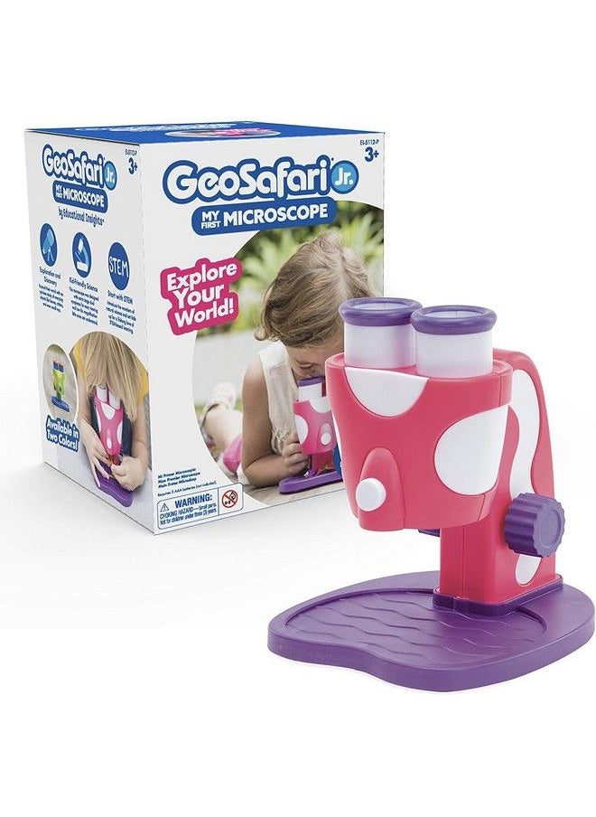 Educational Insights Geosafari Jr. Pink My First Kids Microscope Toy Preschool Science Stem Toy Classroom Must Haves Ages 3+  - Image 2