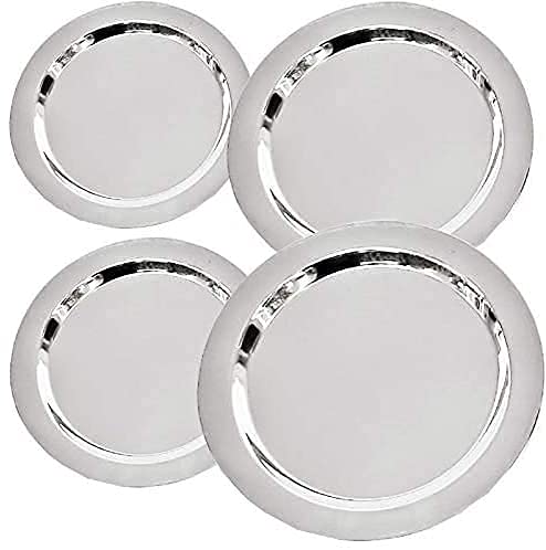 Starlinks® Heavy Duty Stainless Steel Heavy Gauge Ciba/Lids/Tope Cover Set of 4 Pcs 14.6Cm, 15.8Cm, 17Cm, 18.8Cm(Size No - 8,9,10,11,) - Image 1