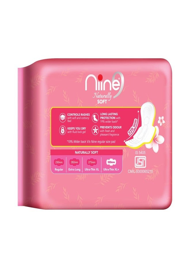 NIINE Naturally Soft Ultra Thin XL+ Sanitary Napkins for Heavy Flow (Pack of 2) 30 Pads with Free Biodegradable Disposal Bags - Image 3