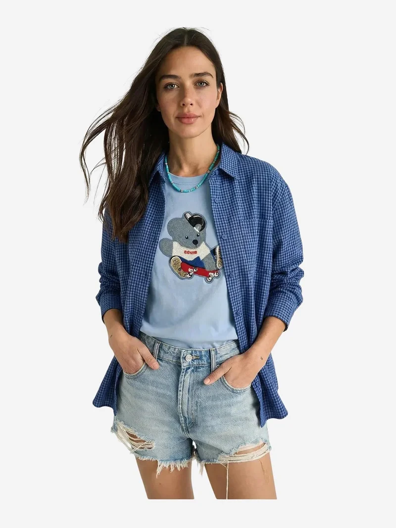 LUCCI Embroidered Crew Neck T-Shirt