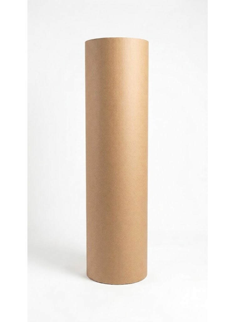 Houzi Corrugated Cardboard Roll, 130 cm x 12 kg, Brown, 2mm Thick, for Packing & Shipping - Image 1