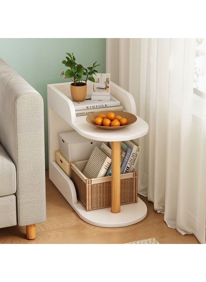 XiuWoo - 2-Tier Multi-Use Sturdy Side Table End Table with Storage Shelf Bedside Table For Living Room Bedroom Hallway Office - Image 1