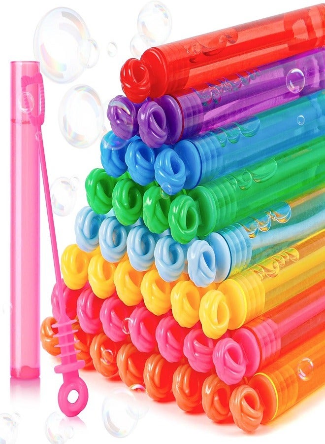 Bubble 72PCS Mini Bubble Wands Party Favors for Kids, Assortment 8 Color Fun Bulk Bubble for Girls Boys Birthday Party - Image 1